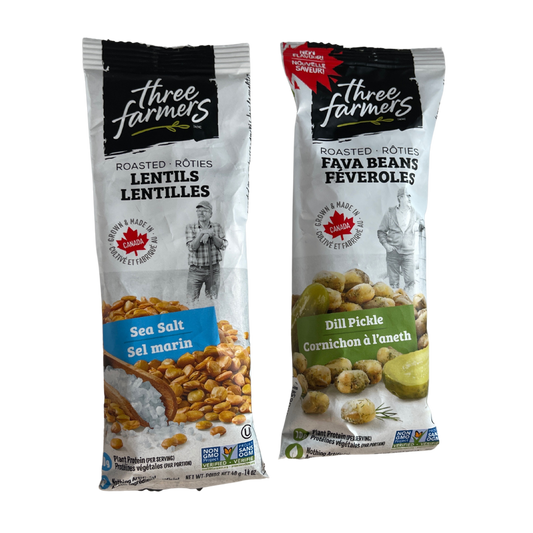Munchin' Mighty: Three Farmers Roasted Lentils Join the Snack Party!