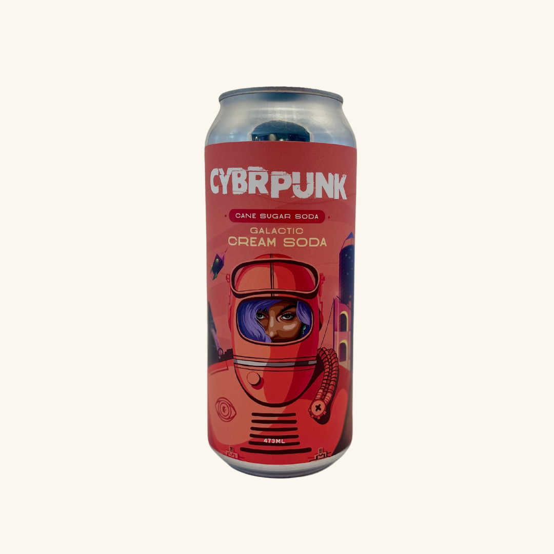 Cyberpunk Galactic Cream Soda – Craft Soda from Saskatchewan
Experience a bold new take on cream soda with Cyberpunk Galactic Cream Soda, a locally crafted beverage made right here in Saskatchewan. This 473ml can is packed with a futuristic twist on a classic favorite, delivering a smooth, creamy taste with an electrifying burst of flavor.