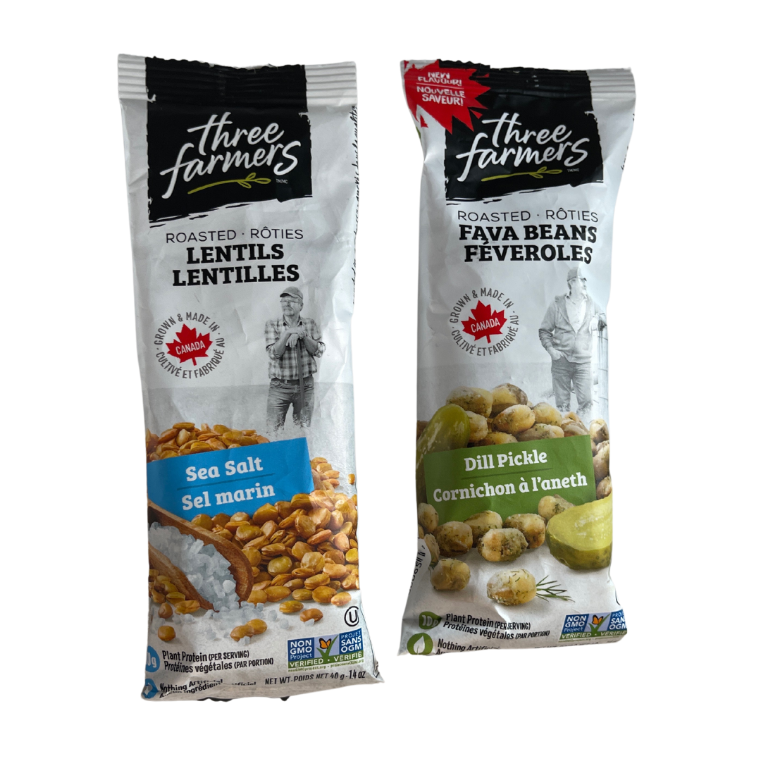 Munchin' Mighty: Three Farmers Roasted Lentils Join the Snack Party!