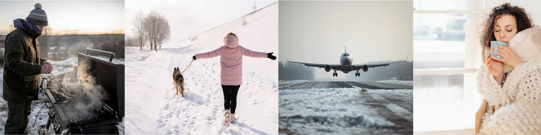 BOXES WITH DIFFERENT WAYS TO ENJOY WINTER