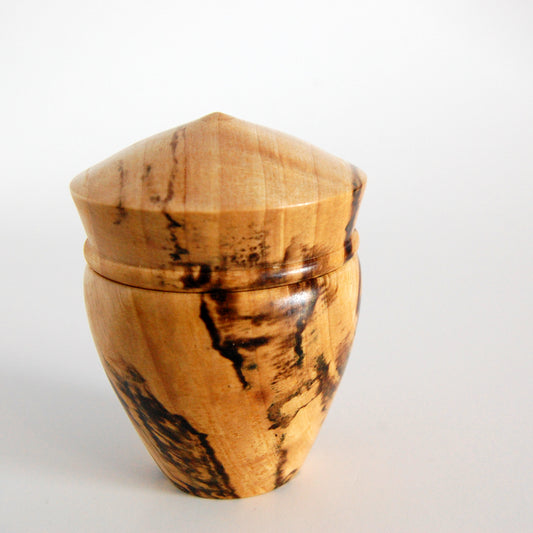 Wood turned treasure box