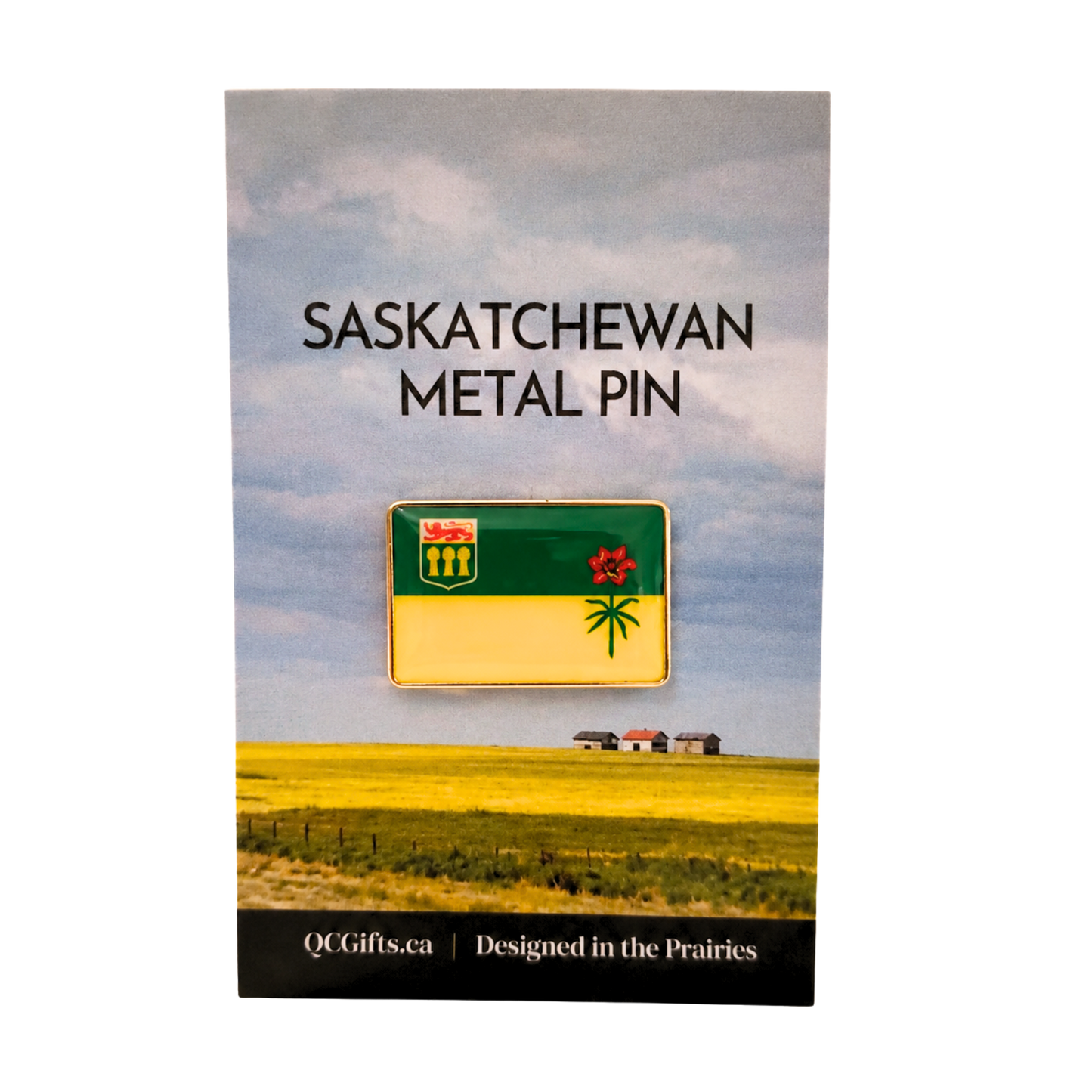 Saskatchewan Flag Metal Pin