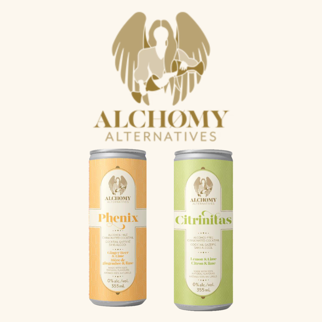 Founded in 2022 by two best buds from Saskatchewan, Alchømy Alternatives came from the desire to indulge in premium-tasting beverages without having to default to consuming alcohol.

They wanted choices to be built on exploring palettes, enjoying ingredients, experimenting with combinations, and being immersed in the atmosphere and preparation. Their end game isn’t to create non-alcoholic imitations.&nbsp; Instead, identified an opportunity to create something new&nbsp;that is inspired by the complexities o