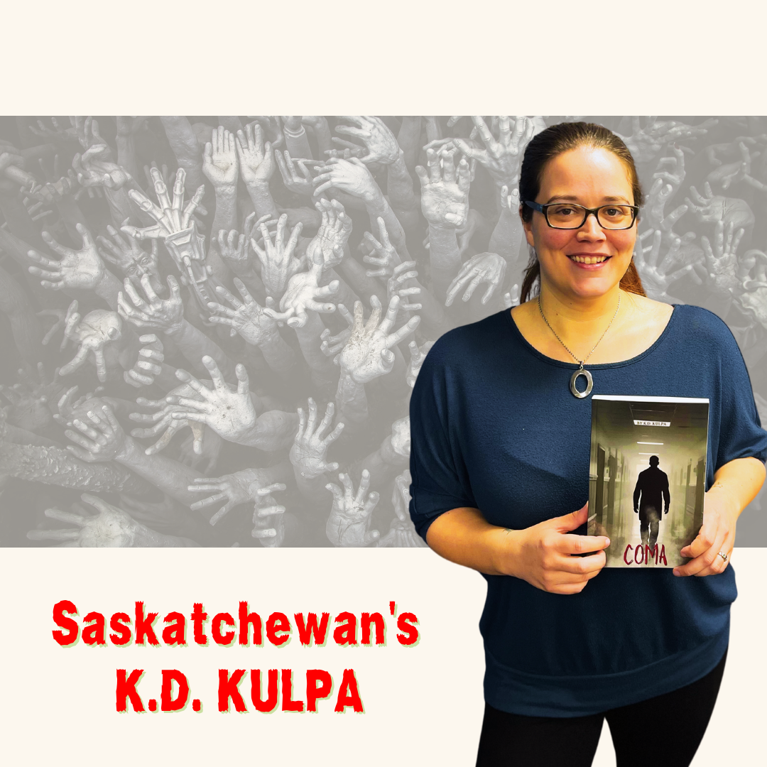 Coma by K.D. KULPA (Local Author)

Prepare to be captivated by Coma, the latest thriller from Regina’s own K.D. KULPA. This gripping novel will have you on the edge of your seat from the first page to the last.

About the Book:
When a routine hospital stay turns into a living nightmare, Coma takes readers deep into the unknown, blurring the lines between reality and the imagination. Fast-paced, eerie, and full of unexpected twists, this is the perfect read for fans of suspense and psychological thrillers.

