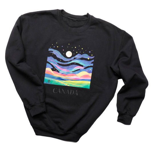 Northern lights black sweatshirt