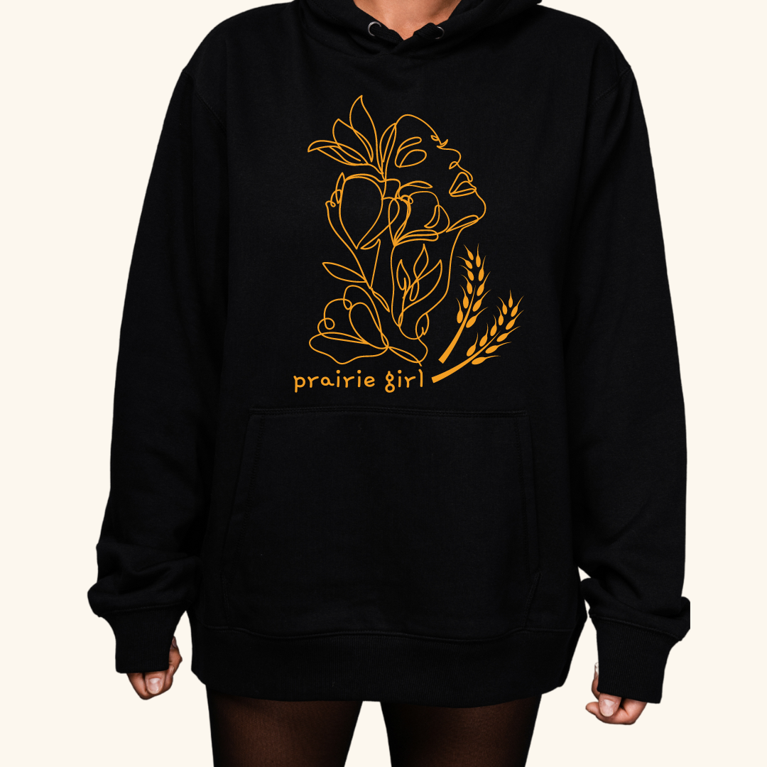 Prairie Girl Apparel – Celebrate Your Prairie Spirit

Embrace your inner prairie girl with our Prairie Girl Hoodie, T-shirt, or Sweatshirt, featuring a charming decal that represents the strength, beauty, and resilience of prairie women. The design captures the essence of prairie life, making it the perfect statement piece for those who feel connected to the wide-open fields and big skies of the prairies.

Premium Quality Gildan Apparel: Crafted from soft, durable fabric, our Gildan standard-sized garments 