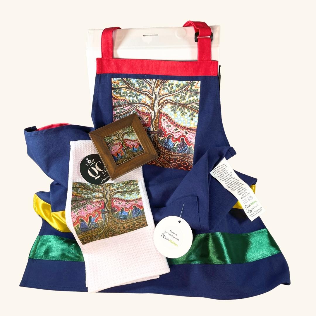 Contents of the Singing to the Aspen collection displayed outside the gift box, showcasing all included items