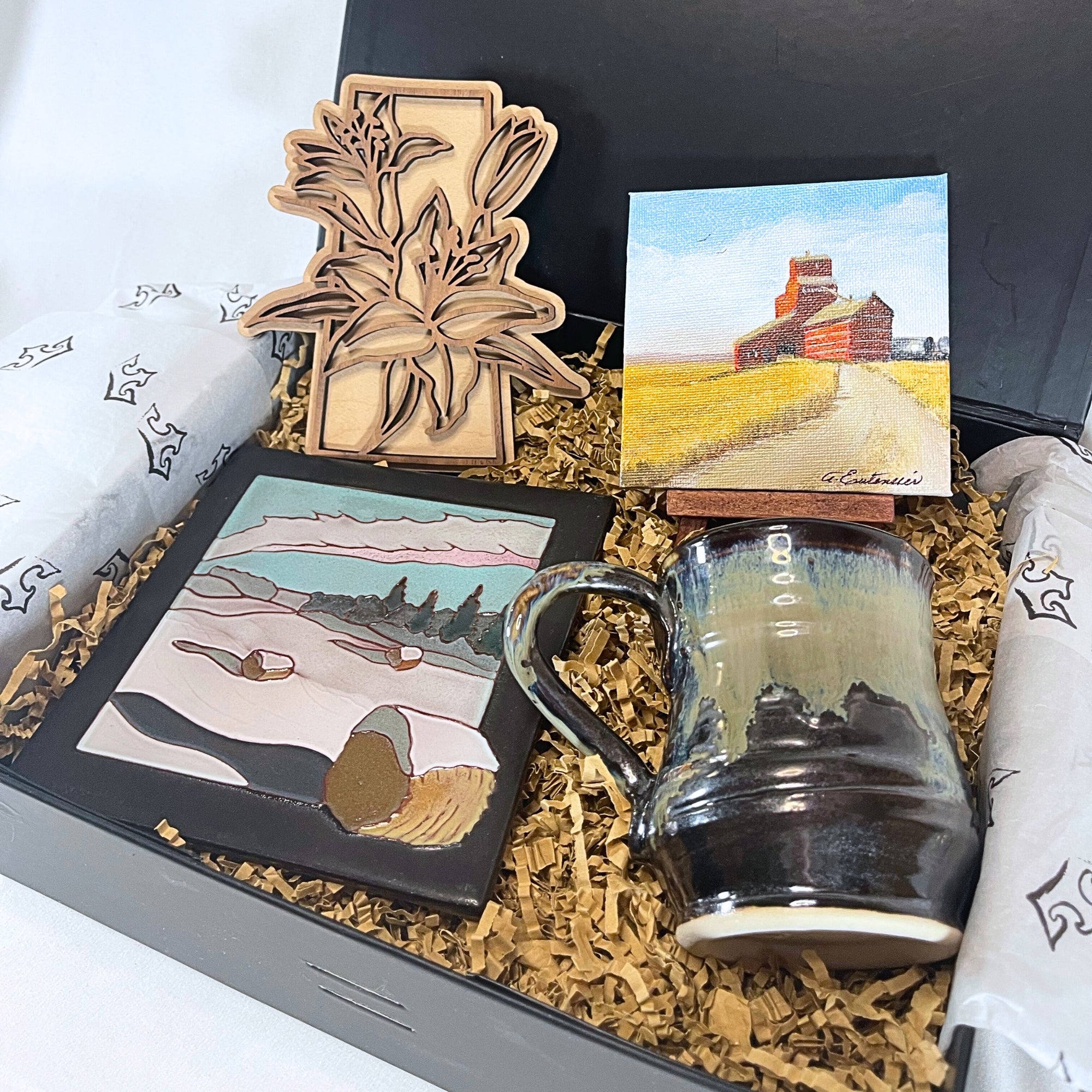 Artisan's Choice Gift Box – A curated selection of locally crafted Prairie-made products, beautifully packaged in a premium gift box.