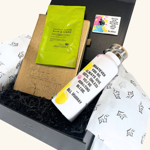 Corporate Wellness Gift Box – A premium selection of locally made self-care products designed to promote relaxation and well-being in the workplace.