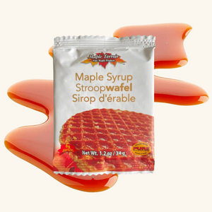 Maple Terroir Maple Syrup Stroopwafel – Individually wrapped for freshness, made with pure Canadian maple syrup and natural ingredients