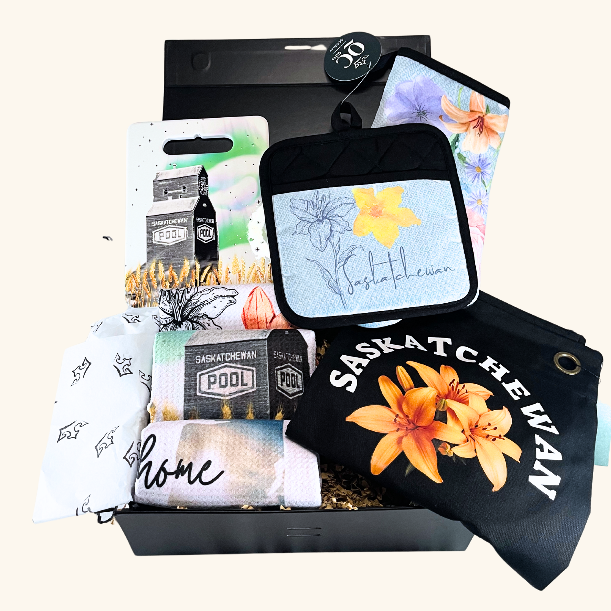 Prairie Kitchen Essentials Gift Box – A curated selection of locally made cooking and baking essentials, perfect for home chefs.