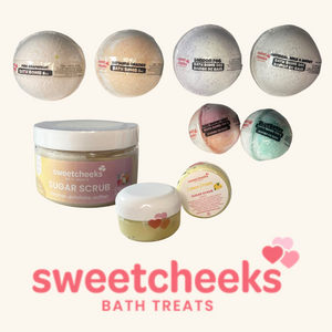 Discover our Bath Bombs and Scrubs, featuring scented bath and body scrubs. Enjoy a luxurious experience with our bath bombs with scents.

Details:

🧼 Discover our Bath Bombs and Scrubs, featuring scented bath and body scrubs.

&nbsp;🧼 Enjoy the latest scents and scrubs from SweetCheeks Bath &amp; Body!

🧼 Revitalize your skin and senses with SweetCheeks Bath &amp; Body's newest scents &amp; scrubs.

🧼 Pamper yourself or someone else with our luxurious bath bombs with scents.